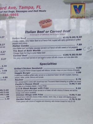 Chicago Paulie’s menu 5